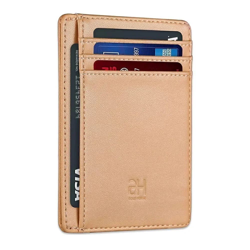Leather Compact Card Holder Wallet - Picture 1 of 3